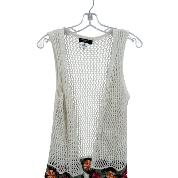 Miss Kelly 1999 Cardigan Crocheted Womens Size‎ M Hippie Boho Peasant Whimsical - Picture 6 of 7